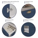 Ver imagem 3 de Armário de Cozinha Americana Modulada 120cm com Balcão para Pia Multimóveis Cr20492