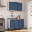 Branco/Azul