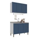 Ver imagem 2 de Armário de Cozinha Americana Modulada 120cm com Balcão para Pia Multimóveis Cr20492