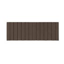 Ver imagem 2 de Cabeceira Casal Ripada Palito para Quarto - 140 Cm - Marrom Suede