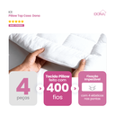 Ver imagem 2 de 4 Pillow Protetor de Colchão Casa Dona Top 400 Fios Percal Hipoalérgico Super Macio Solteiro, Casal,