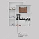 Ver imagem 5 de Armário Multiuso Londres 2 Portas com Chaves Prateleiras e Nichos-edecasamoveis