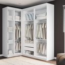 Ver imagem 3 de Guarda-Roupa Casal de Canto 6 Portas Star Espresso Móveis