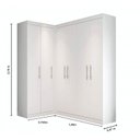 Ver imagem 5 de Guarda-Roupa Casal de Canto 6 Portas Star Espresso Móveis