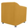 Poltrona Decorativa Tilla Pés Cromado Suede Mostarda - DS Estofados - 3
