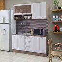 Ver imagem 7 de Cozinha Modulada 5 Pecas 200 Cm Denv Balcao Pia Branco Rivera Dtall