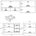 Ver imagem 6 de Cozinha Modulada 5 Pecas 200 Cm Denv Balcao Pia Branco Rivera Dtall