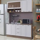 Ver imagem 2 de Cozinha Modulada 5 Pecas 200 Cm Denv Balcao Pia Branco Rivera Dtall