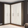 Guarda-Roupa Casal de Canto 6 Portas Star Espresso Móveis - 1