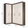 Guarda-Roupa Casal de Canto 6 Portas Star Espresso Móveis - 5
