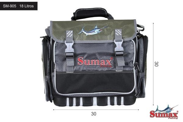 Bolsa Sumax Sm 905 com 7 Estojos com Capa de Chuva 18 Litros - 1