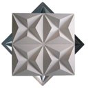 Ver imagem 2 de Molde de Abs 2mm para Gesso 3d/cimentícia Mini Estrela 38x38