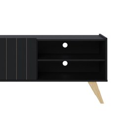Rack para Tv até 50 Polegadas Space Preto Fosco Colibri Moveis - 9