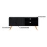 Rack para Tv até 50 Polegadas Space Preto Fosco Colibri Moveis - 5