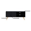 Ver imagem 5 de Rack para Tv até 50 Polegadas Space Preto Fosco Colibri Moveis