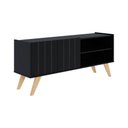 Ver imagem 3 de Rack para TV Space até 50 Polegadas Preto Fosco Colibri Decor