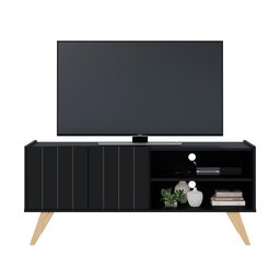 Rack para Tv até 50 Polegadas Space Preto Fosco Colibri Moveis - 3