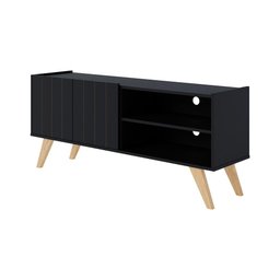 Rack para Tv até 50 Polegadas Space Preto Fosco Colibri Moveis - 4