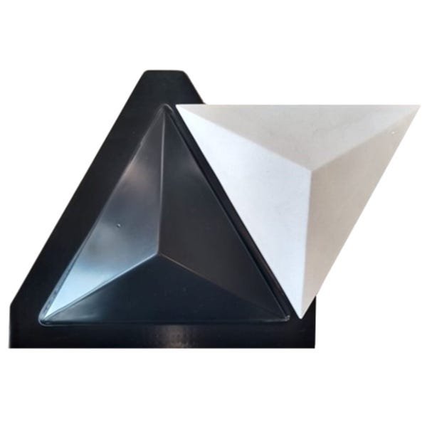 Forma De Gesso 3D Abs De 2,0Mm Pirâmide Triangular - 2