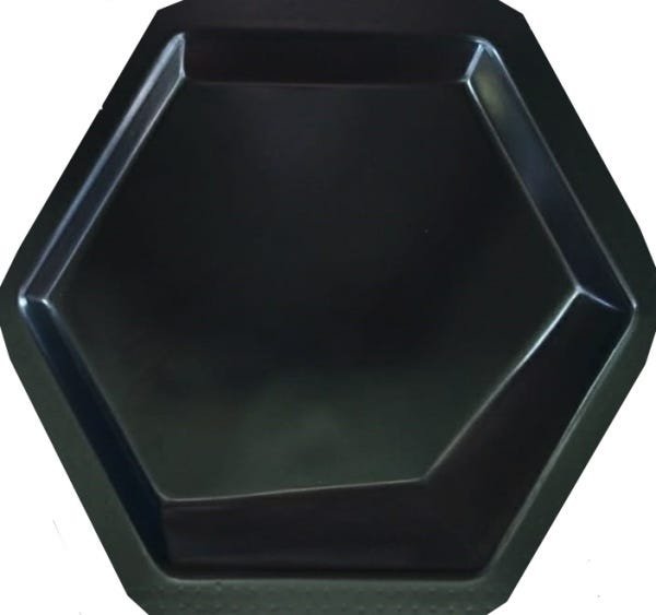 Molde Abs 2mm Placas Gesso 3d E/ou Cimentícia Hexágono Duplo - 1