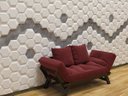 Ver imagem 3 de Molde Abs 2mm Placas Gesso 3d E/ou Cimentícia Hexágono Duplo
