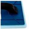 Desempenadeira Plástica Azul com Espuma Cabo Preto 14x27cm - Gerplast - 2