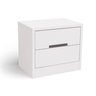 Mesa Cabeceira Casal S822 C/ 2 Gavetas Branco - Kappesberg - 1