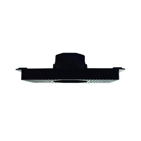 Kit 4 Caixa De Luz Sextavada Simples Com Suporte Preta 30cm