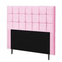 Ver imagem 2 de Cabeceira Estofada Espanha 100cm Solteiro Courino Rosa