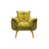 Kit 2 Poltronas Opala Luxo Pés Palito Amarelo - 4
