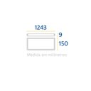 Ver imagem 3 de Painel Led Embutir Retangular Alumínio 1243x150 Mm 36w Bi-volt 6.500k Blumenau