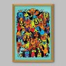Quadro Infantil Funny Dogs - 90x60cm - Moldura Caixa Madeira - 1