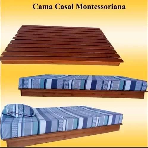 Ver imagem 2 de Cama Casal Montessoriana Penafort 138x188x12 Cor Imbuia