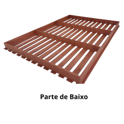 Cama Casal Montessoriana Penafort 138x188x12 Cor Imbuia - 4