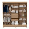 Guarda-Roupa Casal 6 Portas Prático 63020 Demóbile - Amendola - Off-White - 3