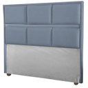 Ver imagem 1 de Cabeceira Ana Cinza Cama Box Painel Casal 140 Suede