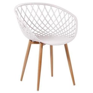 Cadeira Monaco Base Metal C/ Assento em Polipropileno