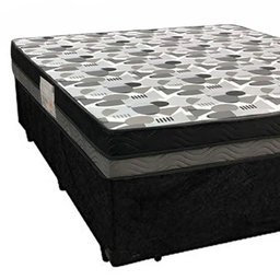Cama Box Casal Suede + Colchão Ortobom Iso Dupla Face 138x188x60 Cor:preto - 5