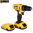 Ver imagem 3 de Parafusadeira Furadeira de Impacto a Bateria 21V Muke Tools com 2 Baterias, 30 Acessórios e Maleta