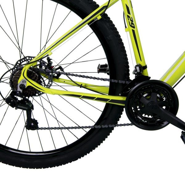 Bicicleta Aro 29 Quadro 17 21 Marchas Freio Disco Mecânico Z1-x Amarelo/Preto - Dropp - 4