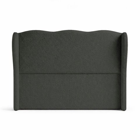 Cabeceira Cama Box Solteiro 90cm Aurora Estofada Boucle com Sapatas Plásticas Linha Premium