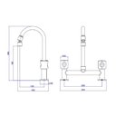 Ver imagem 2 de Torneira Misturador Cozinha Bica Movel Deca Aspen 1256.c35