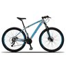 Bicicleta Aro 29 Quadro 21 Z3 x 21 Marchas Freio Disco Cinza/Azul - Dropp - 1