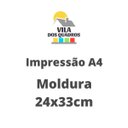 Ver imagem 2 de Quadro decorativo Bíblico Salmos 91 Moldura Branca
