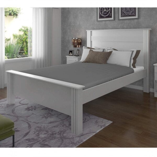 Cama Casal Montreal Plus Móveis Lanza | MadeiraMadeira