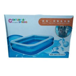 Piscina infantil inflável retangular 400 litros - 4