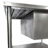 Mesa Pia Aço Inox Industrial com Paneleiro e Uma Cuba 50x40x25cm (Direito) 170x70x90 cm - Brascool - 4