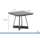 Ver imagem 2 de Mesa Sala Jantar Átria 90cm + 4 Cadeias Lux Rose Carraro