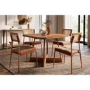 Ver imagem 1 de Mesa Sala Jantar Átria 90cm + 4 Cadeias Lux Rose Carraro