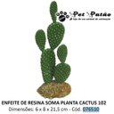 Ver imagem 2 de SOMA ENFEITE DE RESINA PLANTA CACTUS 102 (076510) - UN